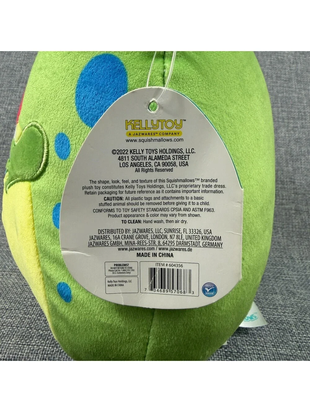 **NWT** Squishmallow Limell Frog Plush 8
